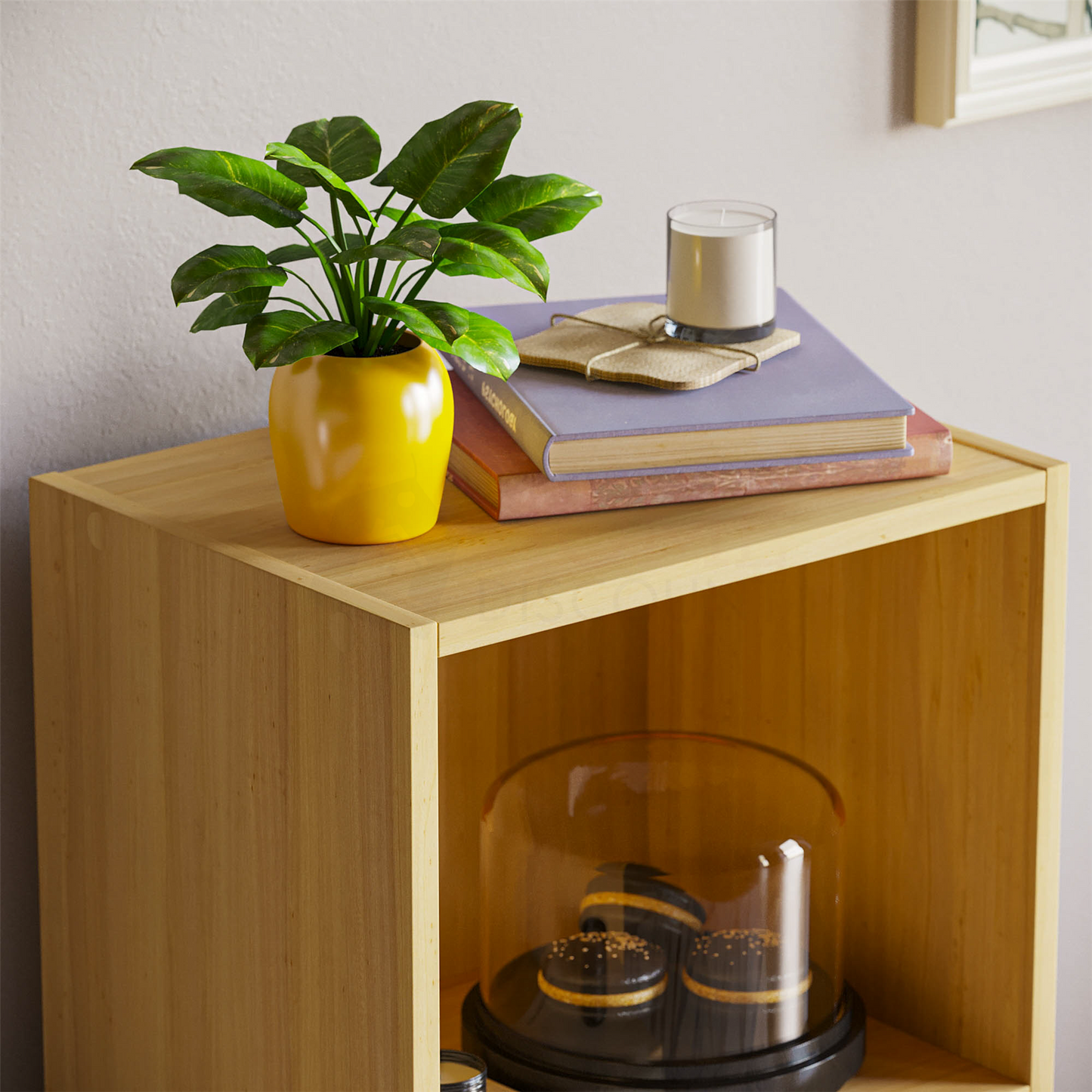 Modern 3-Tier Storage Unit with Shelves - Available in 3 Colors