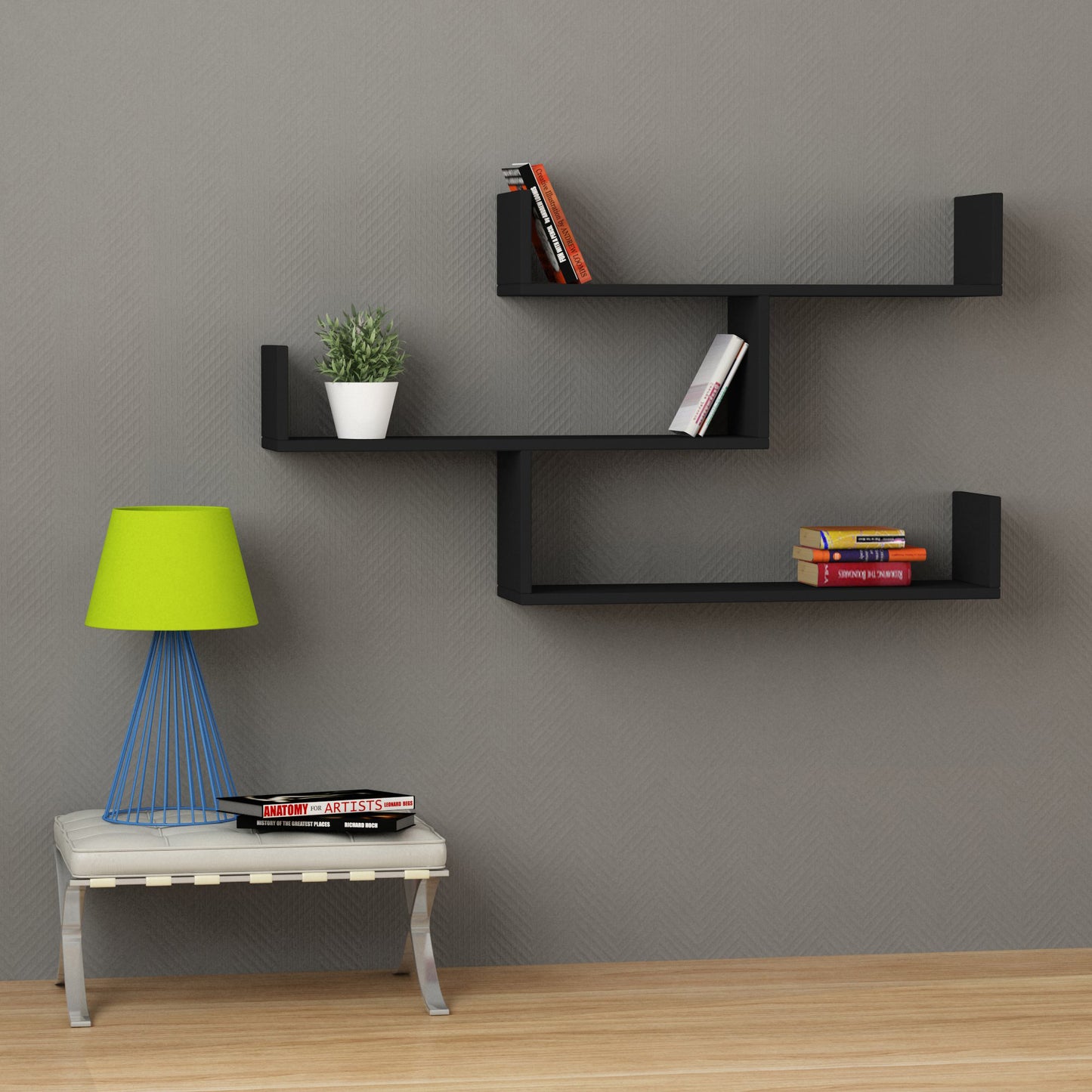 Wall Mounted Floating Shelves