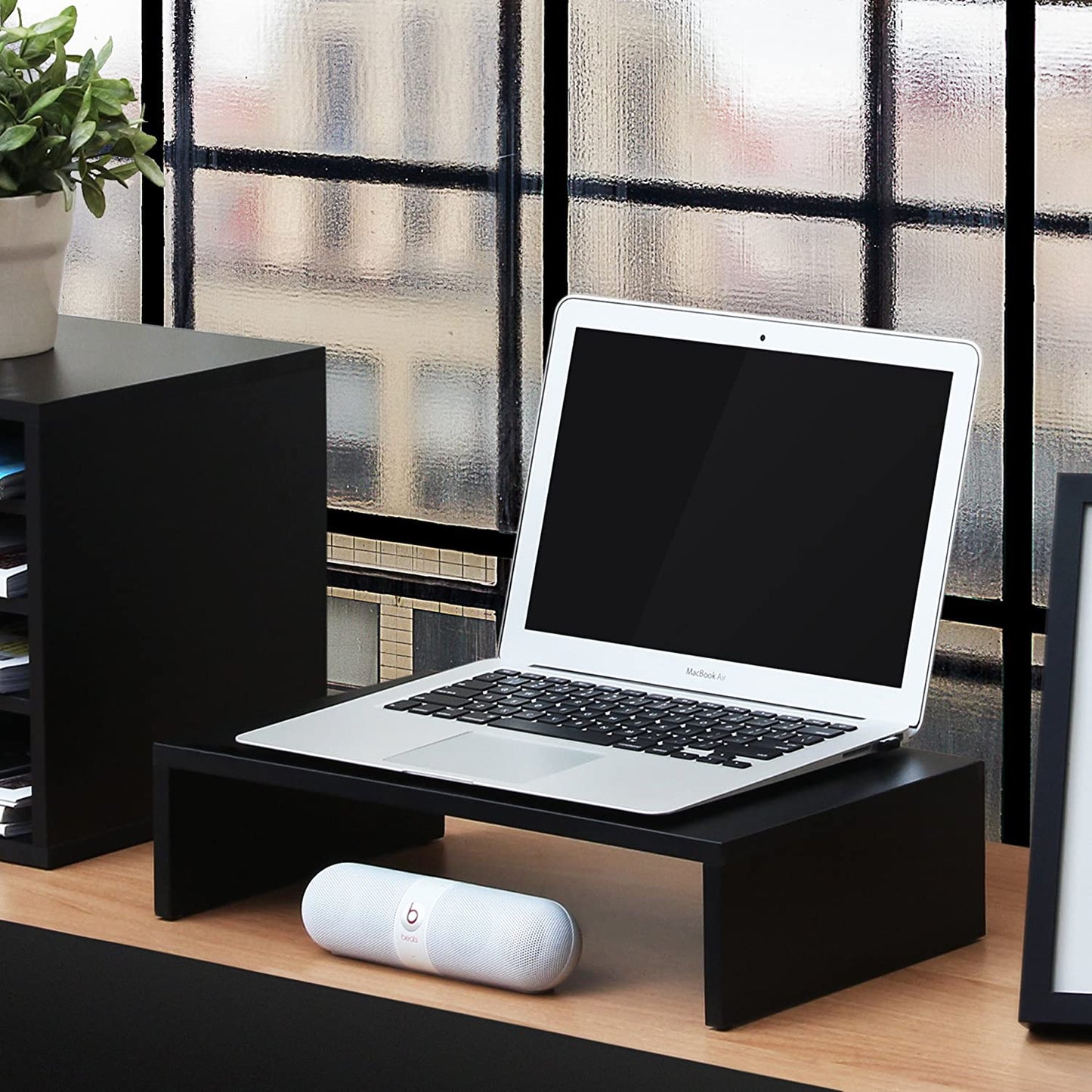 Ergonomic Monitor Stand Riser - Desk Organizer for Home and Office