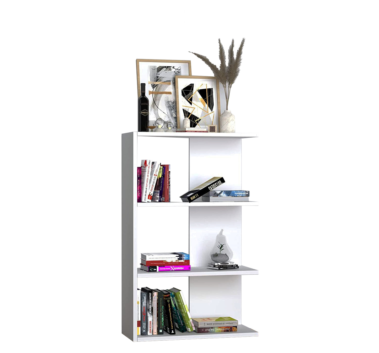 Minimalist Open Shelf Bookshelf β Modern Storage Solution - White