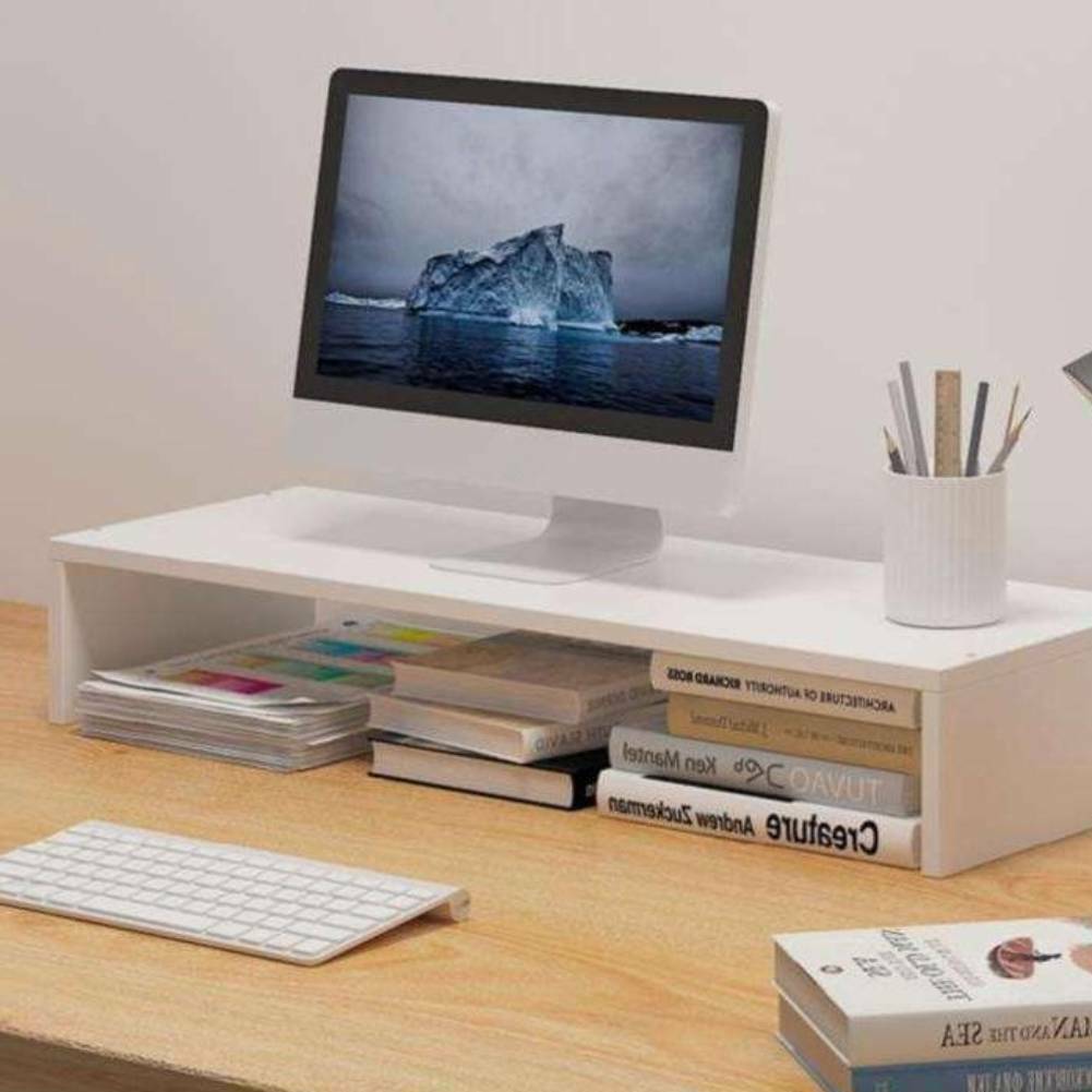 Ergonomic Monitor Stand Riser - Desk Organizer for Home and Office