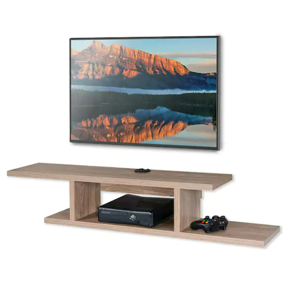 Floating TV Cabinet Stand Wall Mounted Media Console Shelf - Beige