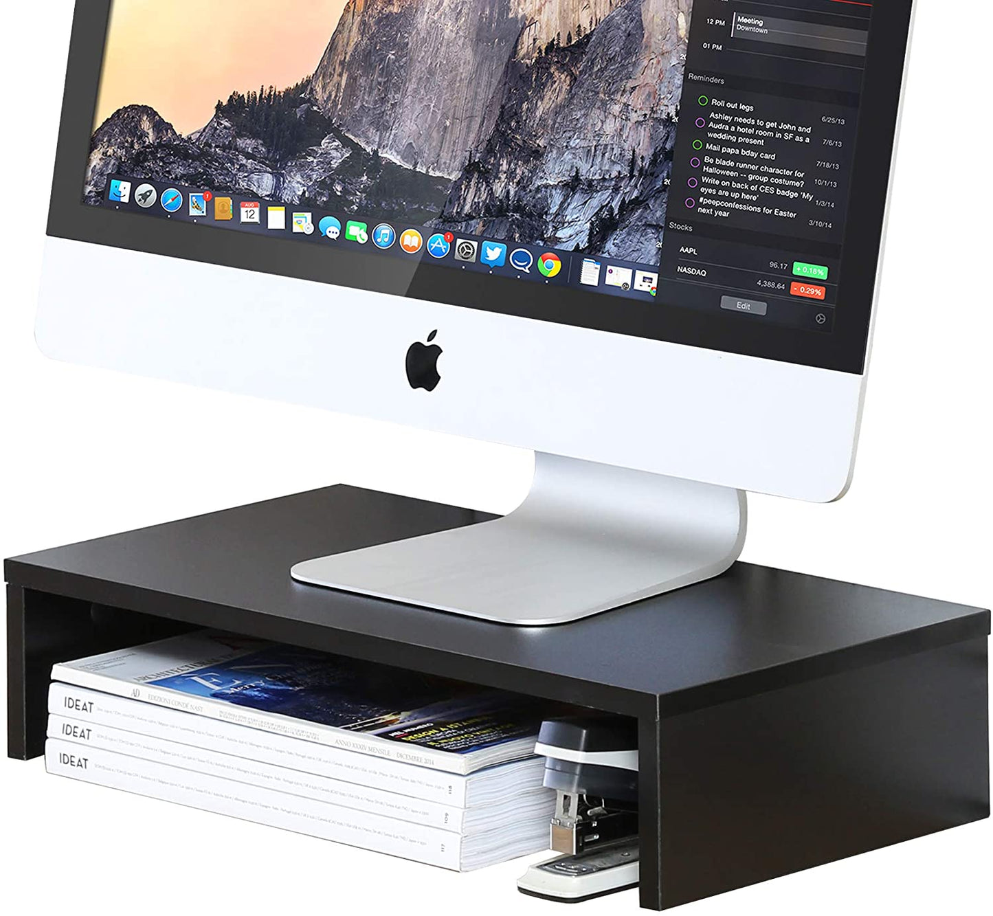 Ergonomic Monitor Stand Riser - Desk Organizer for Home and Office