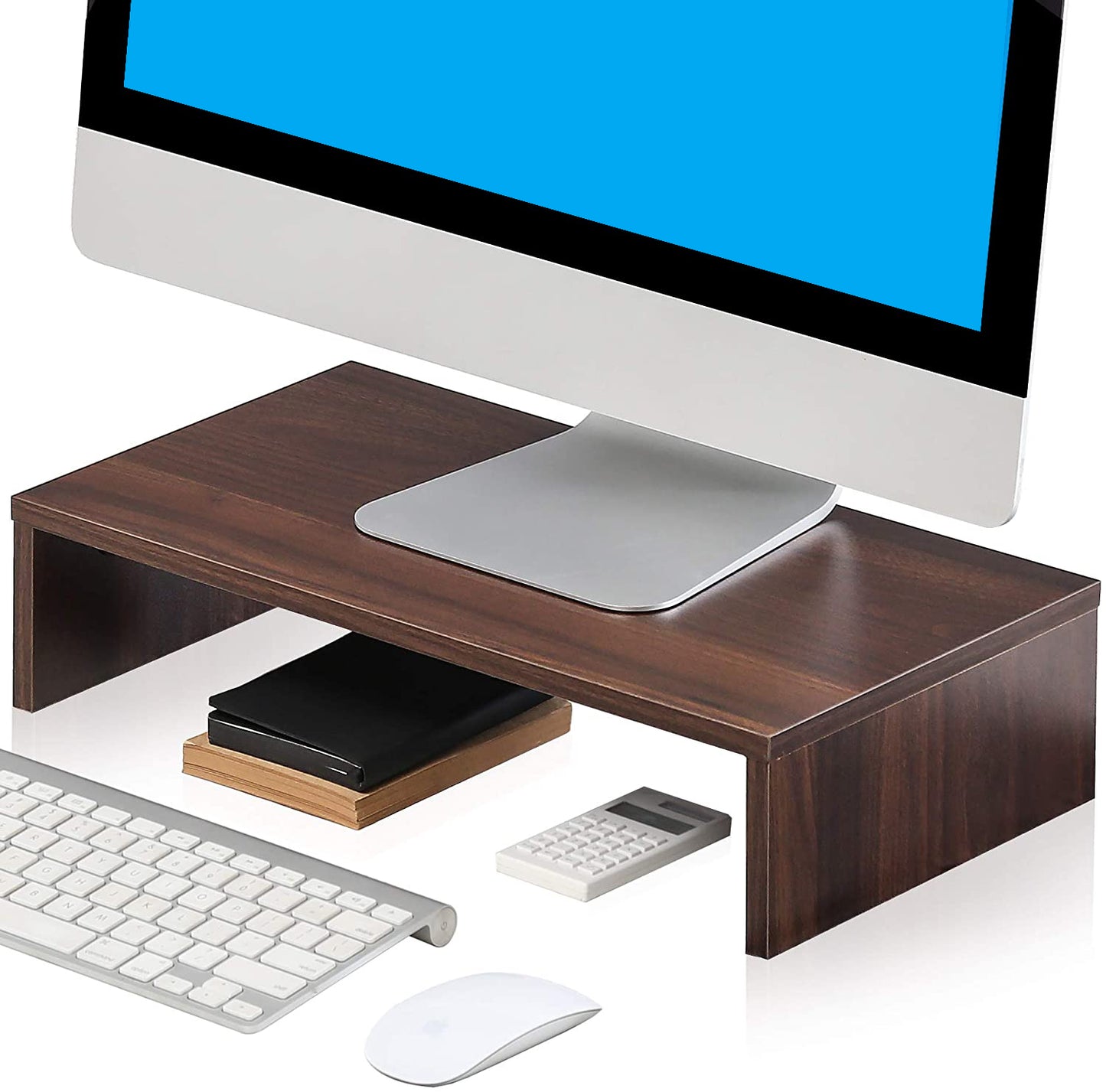 Ergonomic Monitor Stand Riser - Desk Organizer for Home and Office