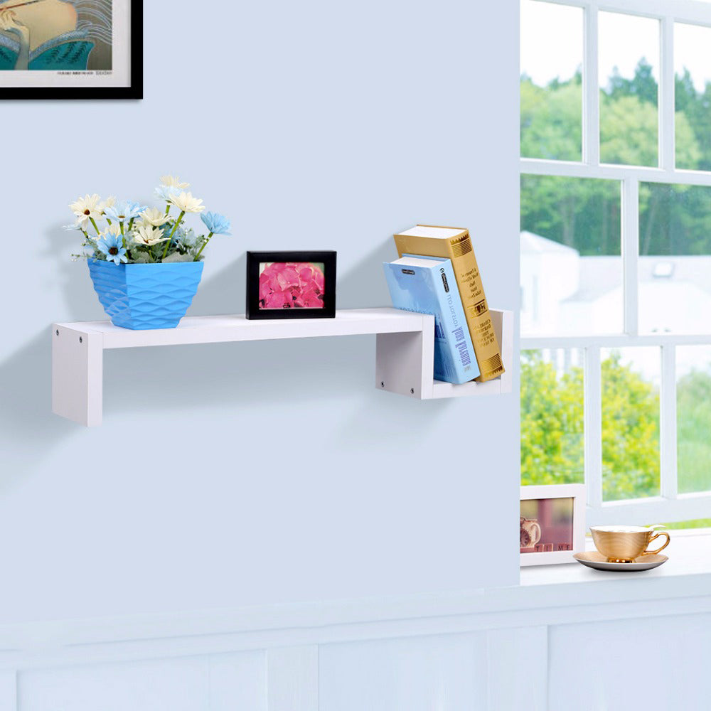 Solid Wood Wall Mounted Floating Shelves For Books And Accessories