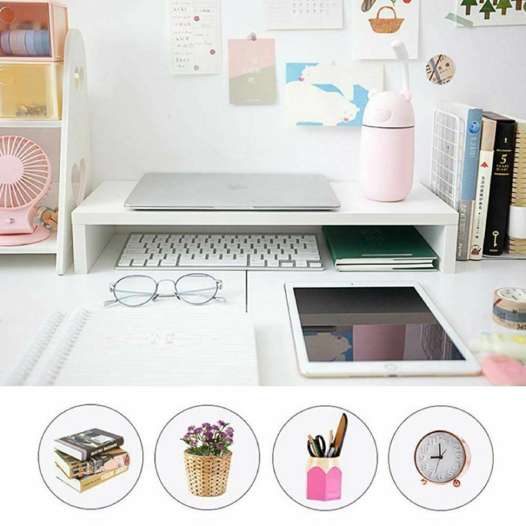 Ergonomic Monitor Stand Riser - Desk Organizer for Home and Office