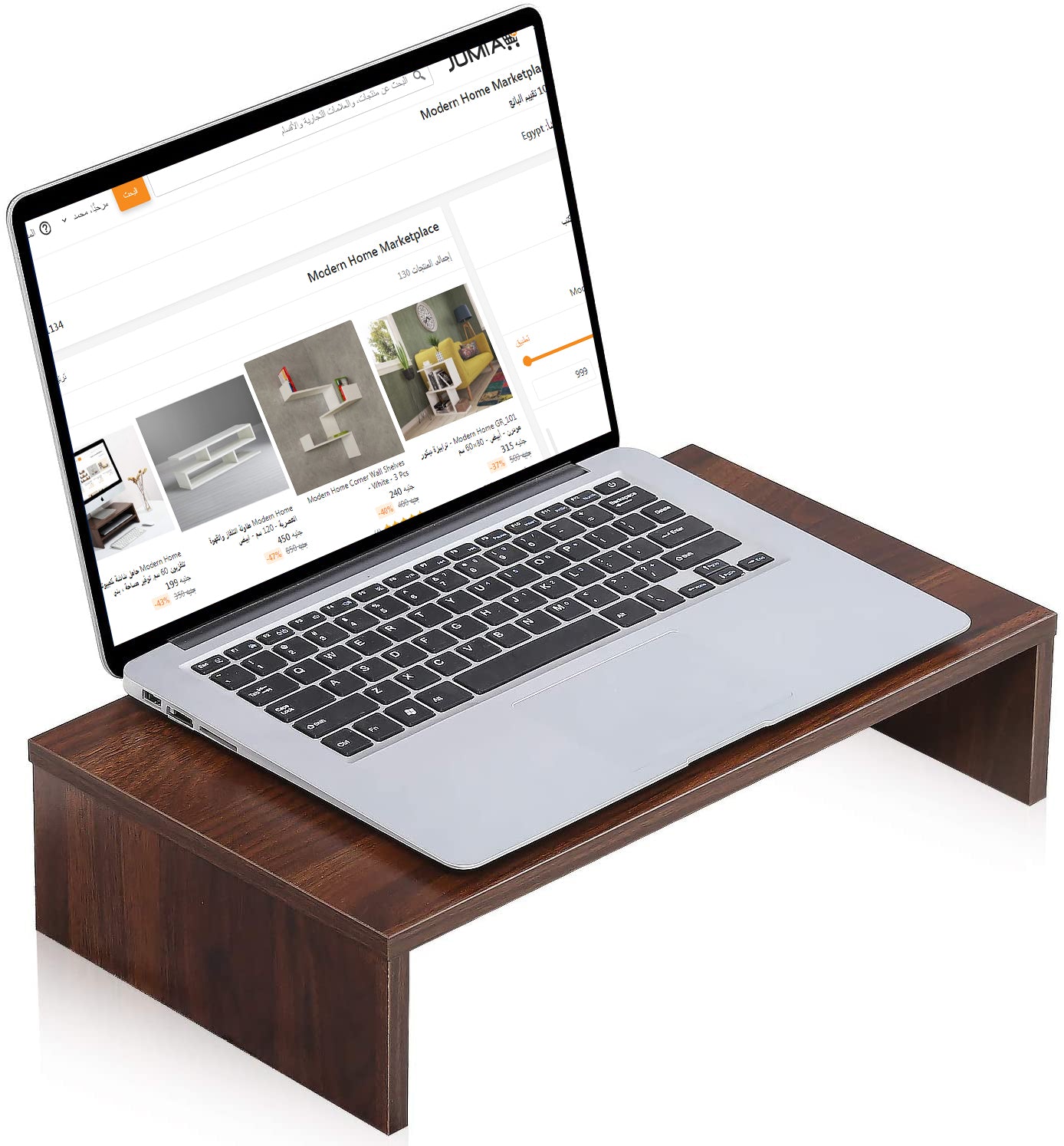 Ergonomic Monitor Stand Riser - Desk Organizer for Home and Office