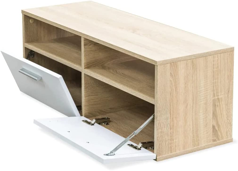 Stylish Floor-Standing TV Unit with Ample Storage - 95x35x36 cm