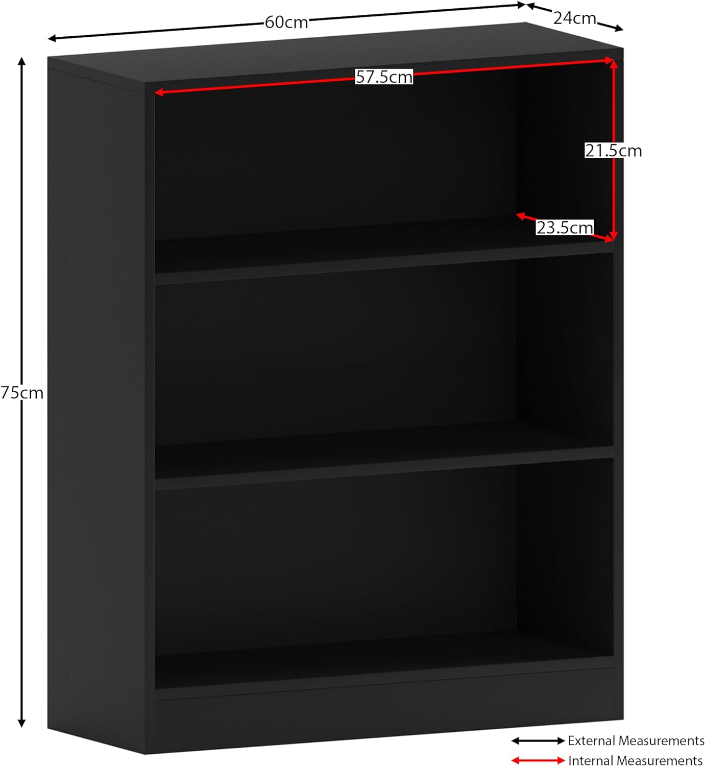 Compact Modern Storage Unit β Black