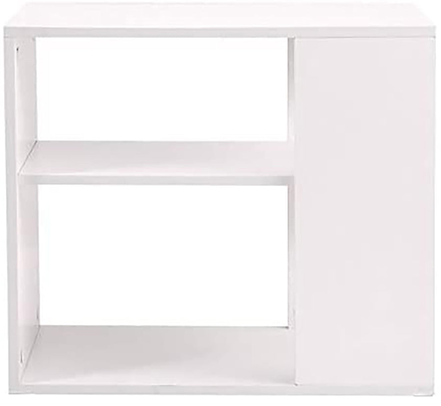 Side table and coffee table with storage space - White
