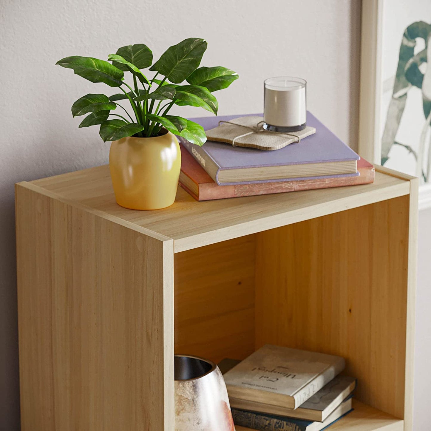 Modern 4-Tier Storage Unit with Shelves - Available in 3 Colors