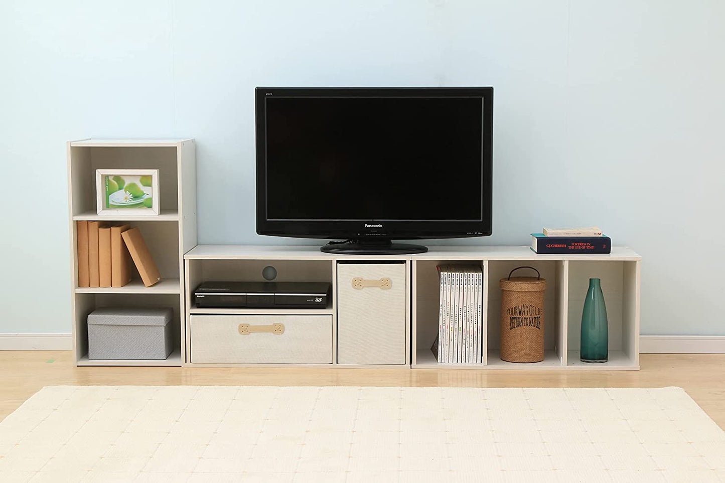 Modern TV Cabinet with Storage and Shelves