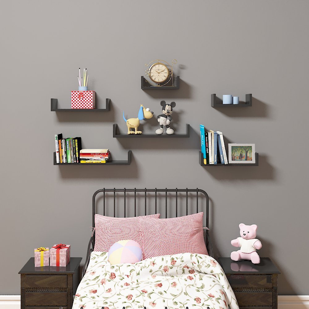 Modern Wall-Mounted Floating Shelf