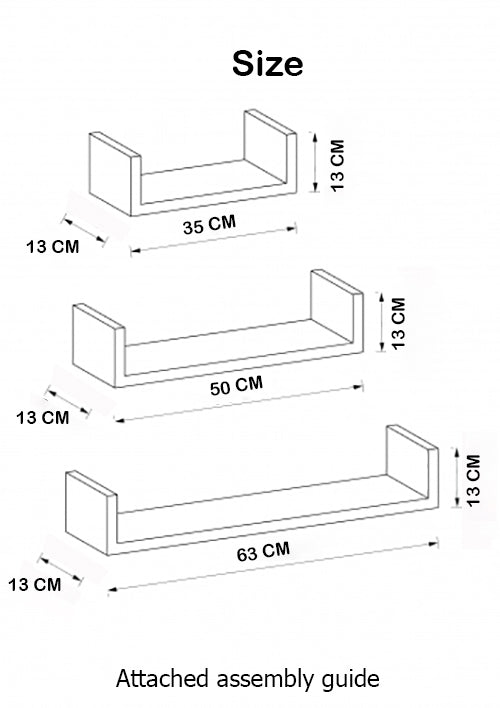 Modern Wall-Mounted Floating Shelf