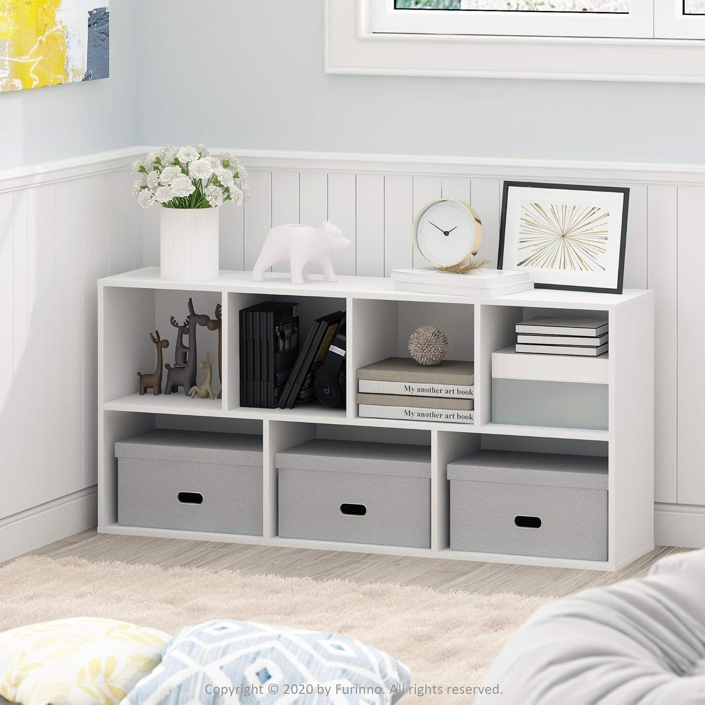 Modern White Organizer Unit