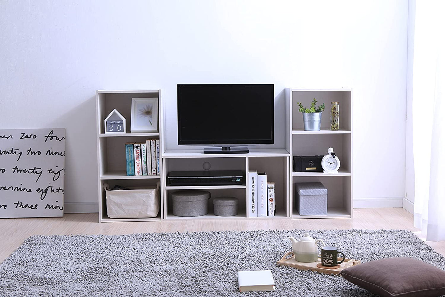 Modern TV Cabinet with Storage and Shelves
