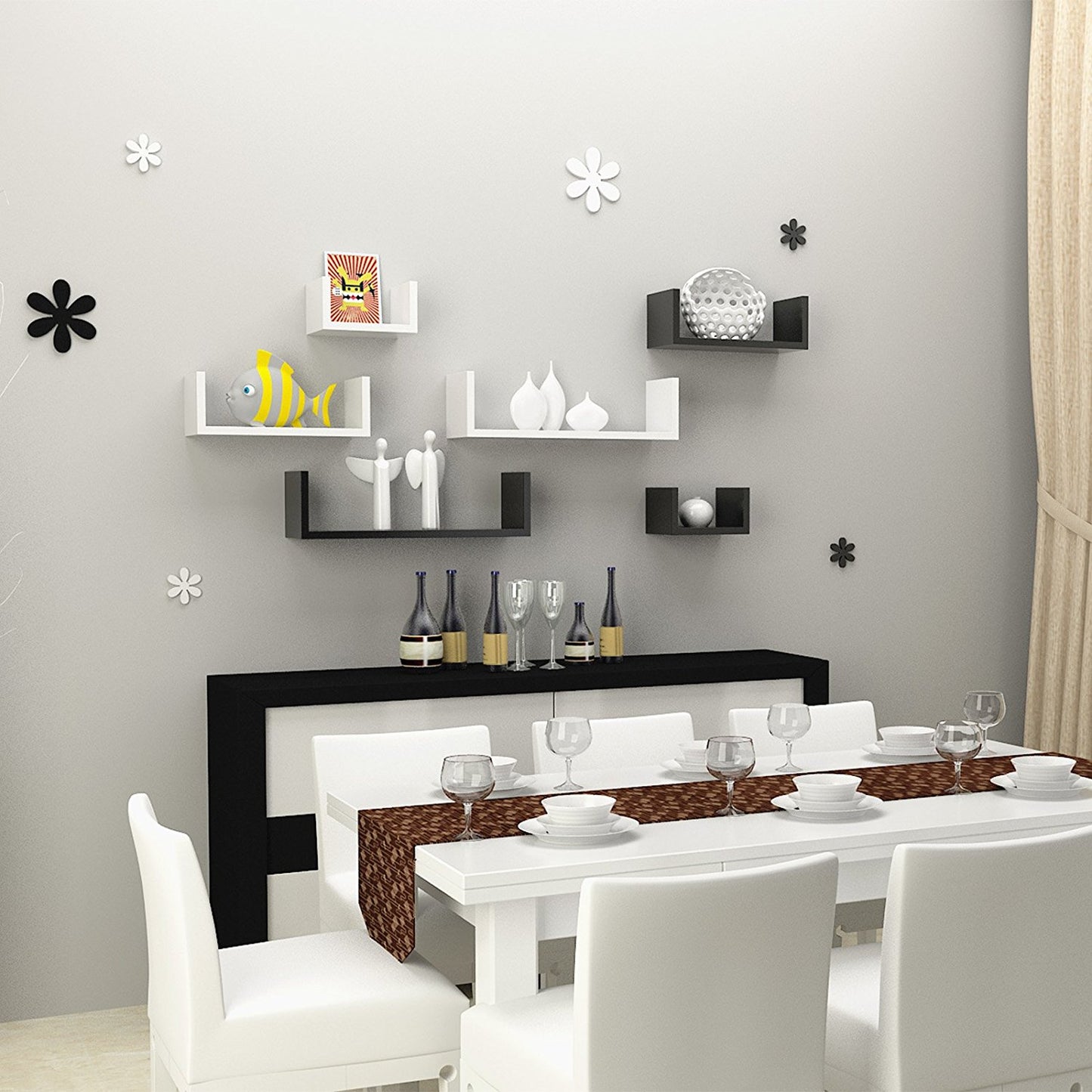 Modern Wall-Mounted Floating Shelf