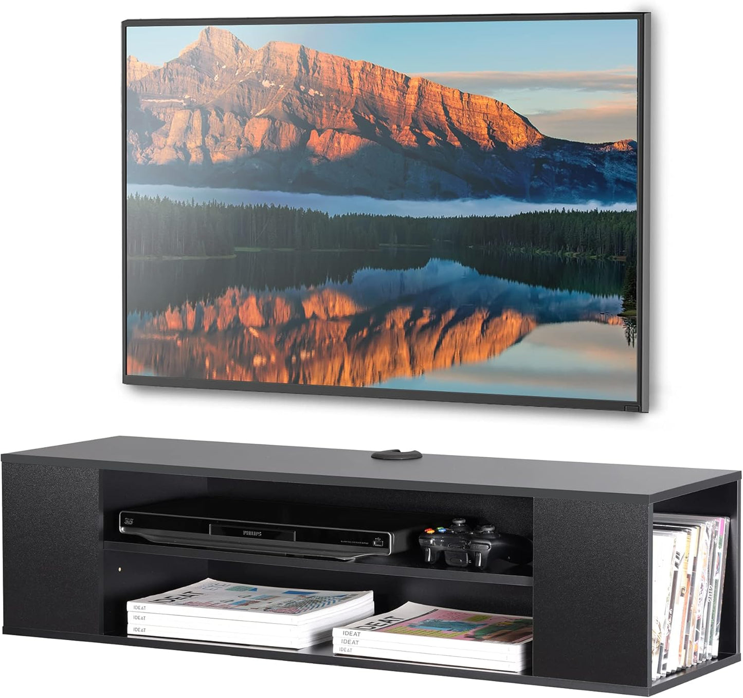 Wall-Mounted TV Shelf