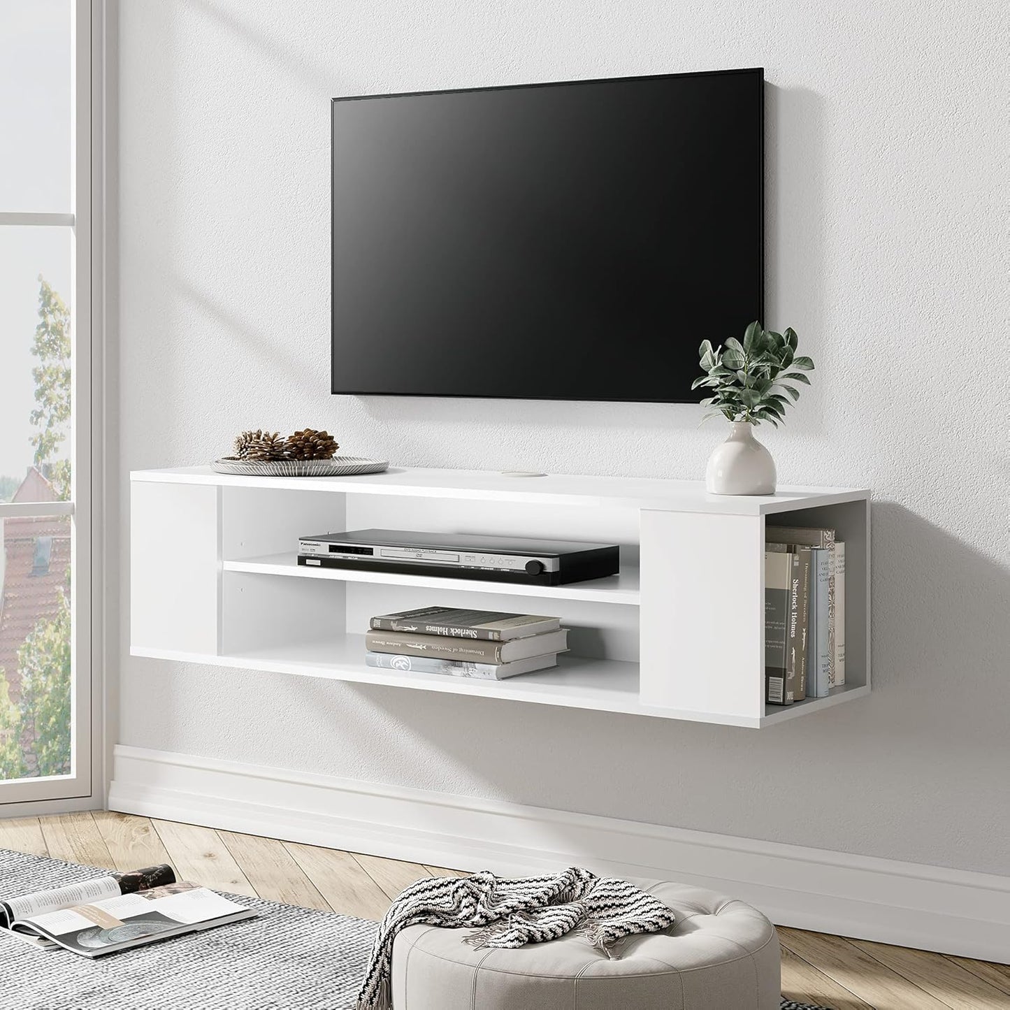 Wall-Mounted TV Shelf