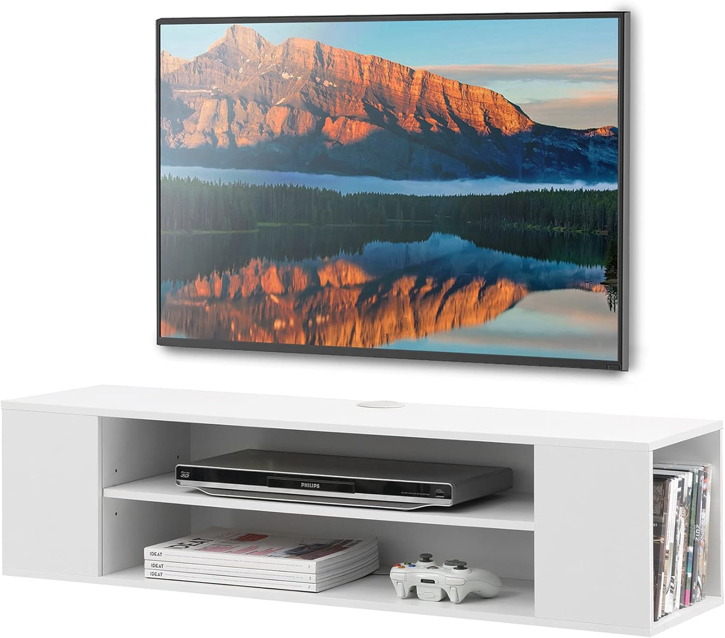Wall-Mounted TV Shelf
