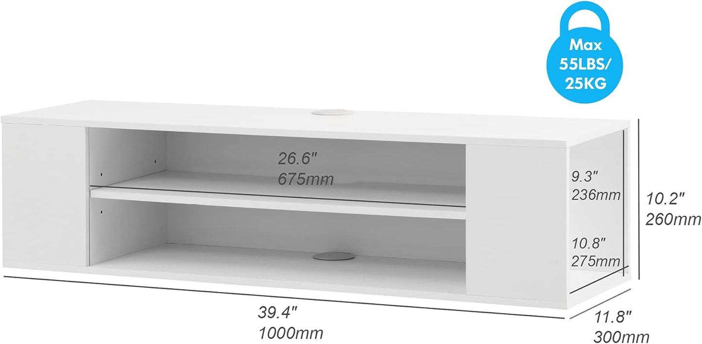 Wall-Mounted TV Shelf