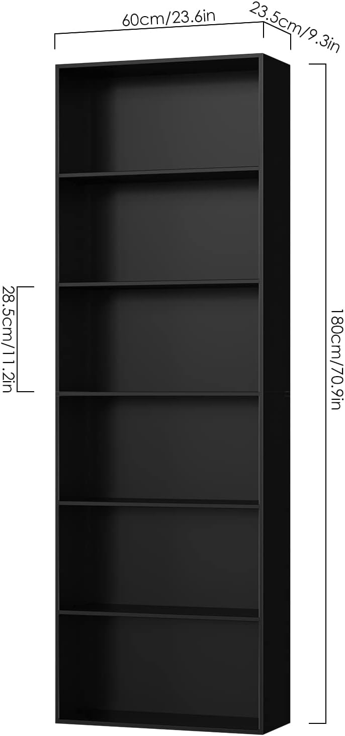 Large Sleek and Modern Storage Unit β 180cm - Black