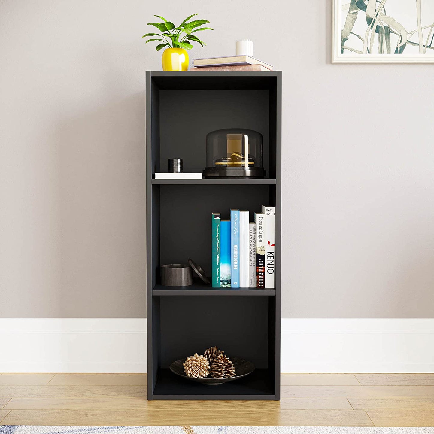 Modern 3-Tier Storage Unit with Shelves - Available in 3 Colors