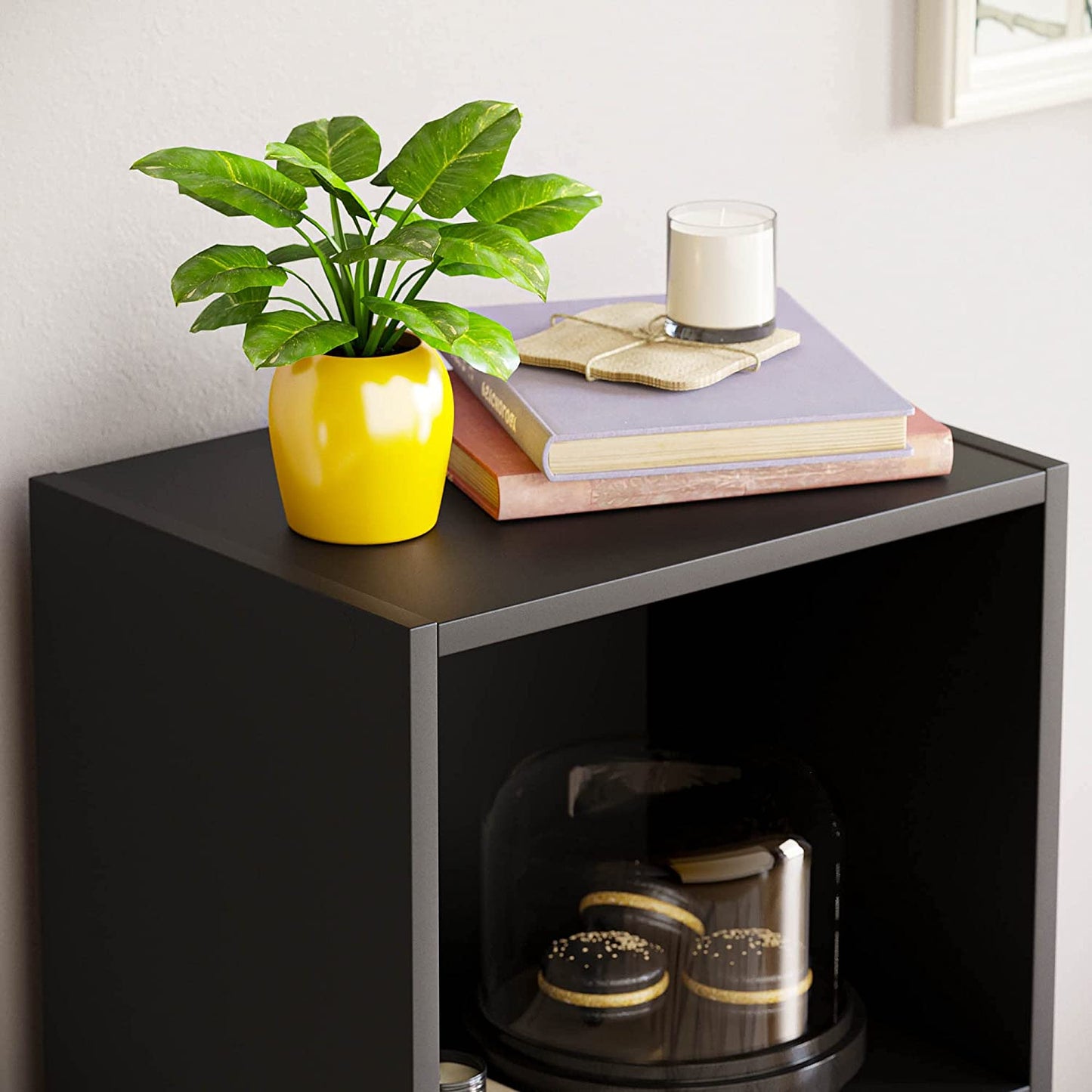 Modern 3-Tier Storage Unit with Shelves - Available in 3 Colors
