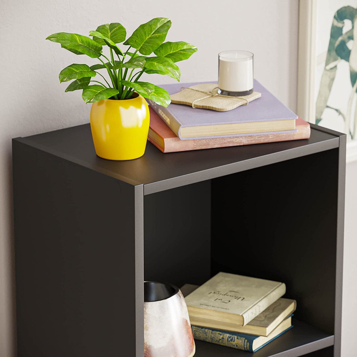 Modern 4-Tier Storage Unit with Shelves - Available in 3 Colors