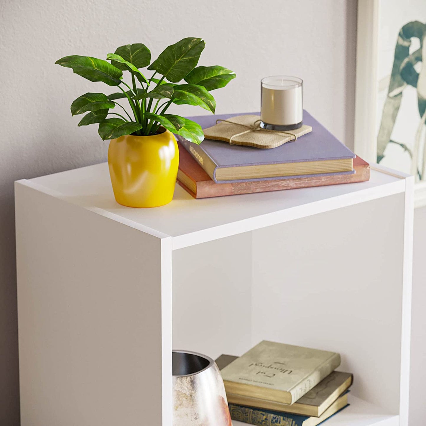 Modern 4-Tier Storage Unit with Shelves - Available in 3 Colors