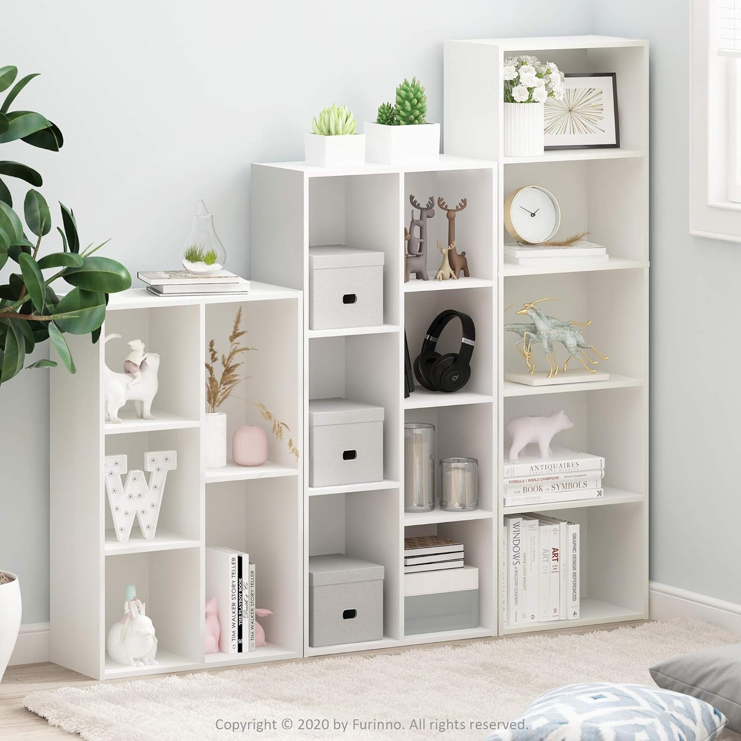 Stylish Multi-Purpose Organizer Unit - White