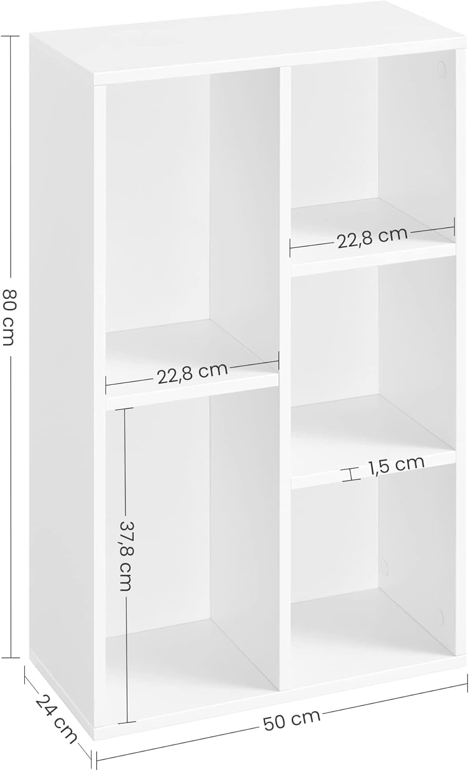Stylish Multi-Purpose Organizer Unit - White