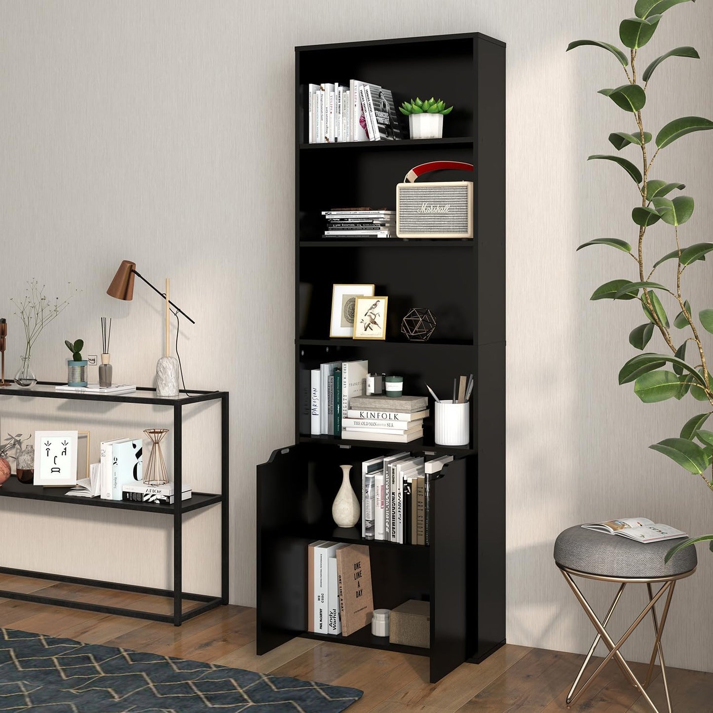 Tall Multi-Purpose Storage & Organizer Unit - Black π π