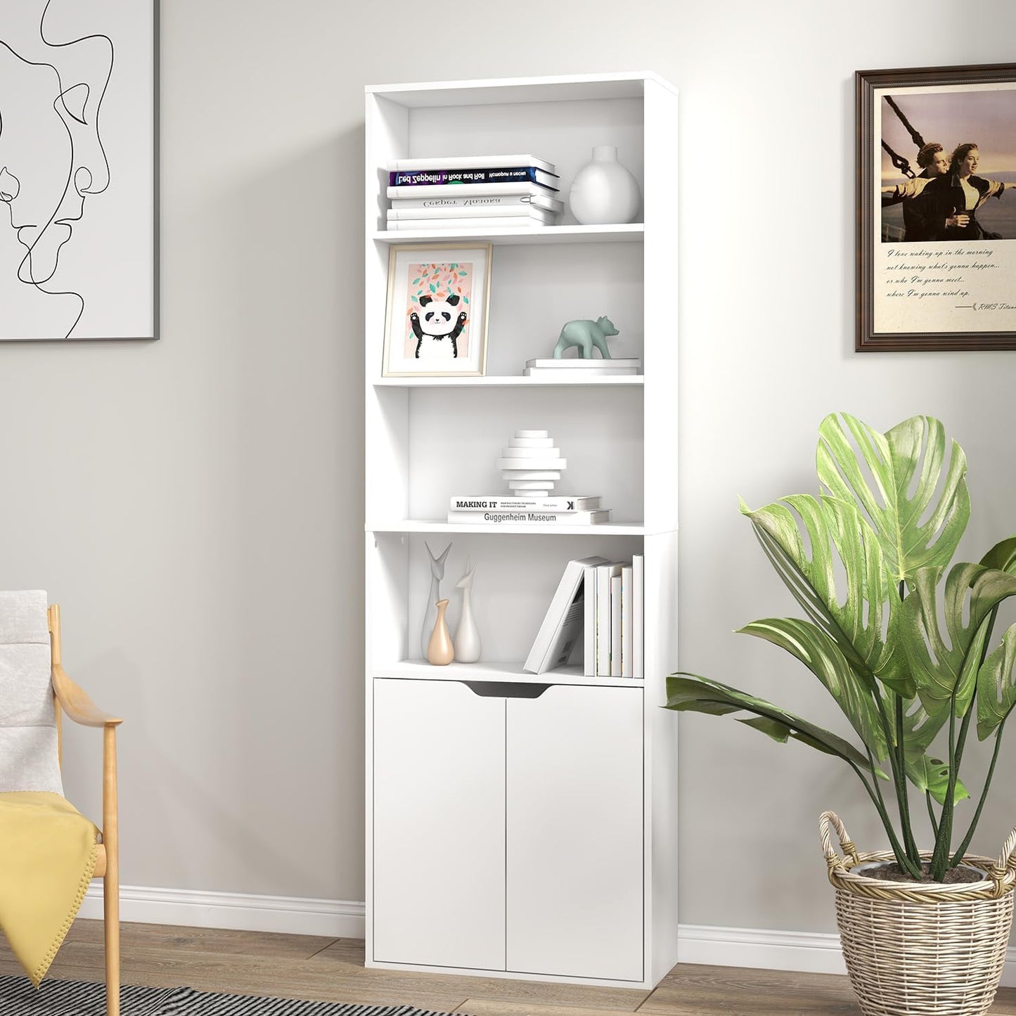Tall Multi-Purpose Storage & Organizer Unit - White π π