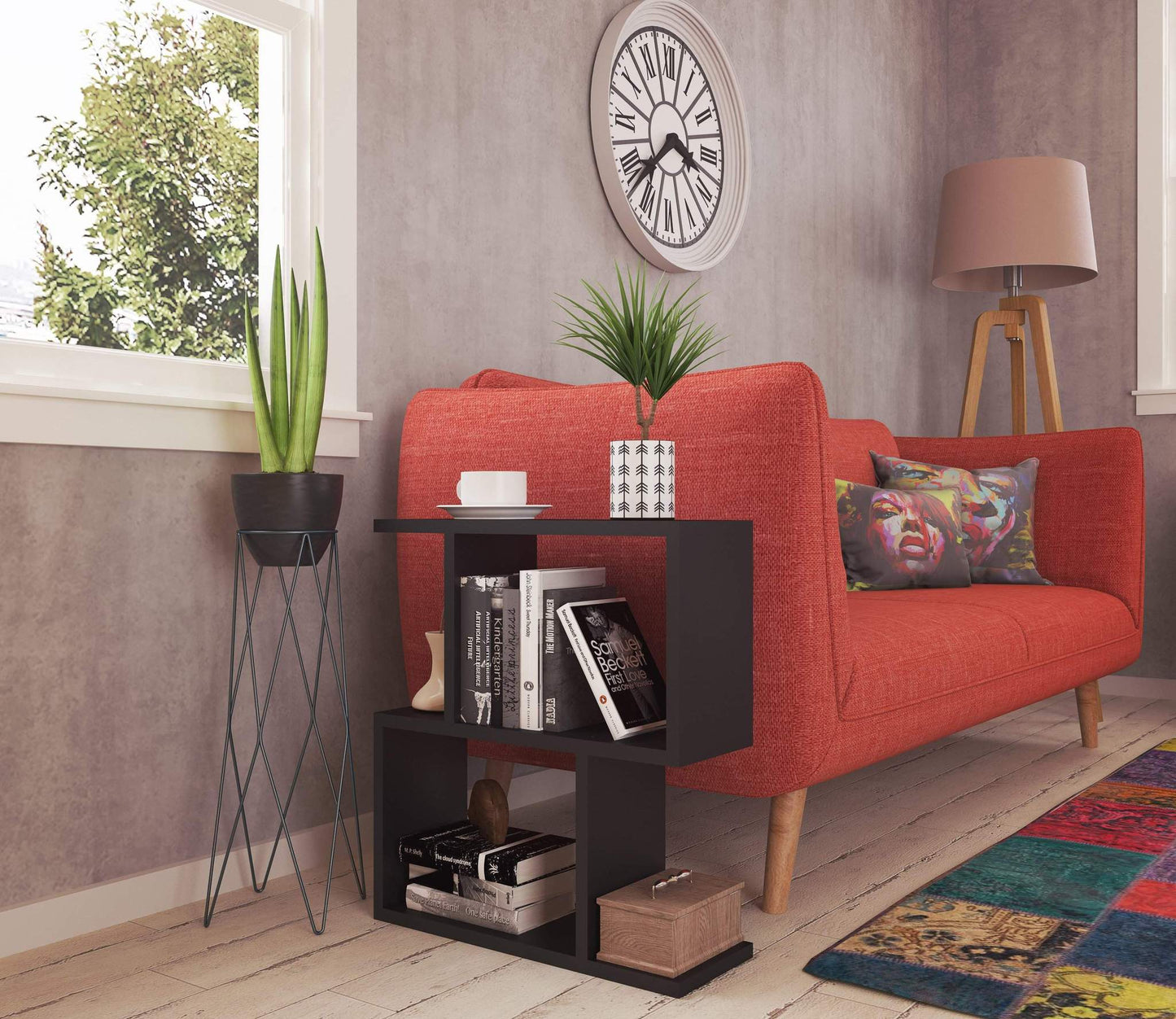 side and Coffee Table - Black
