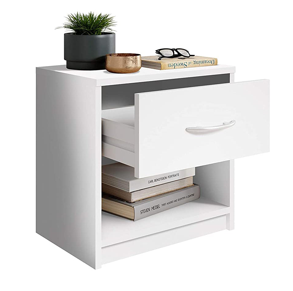 Bedside Table with smooth-running drawer light