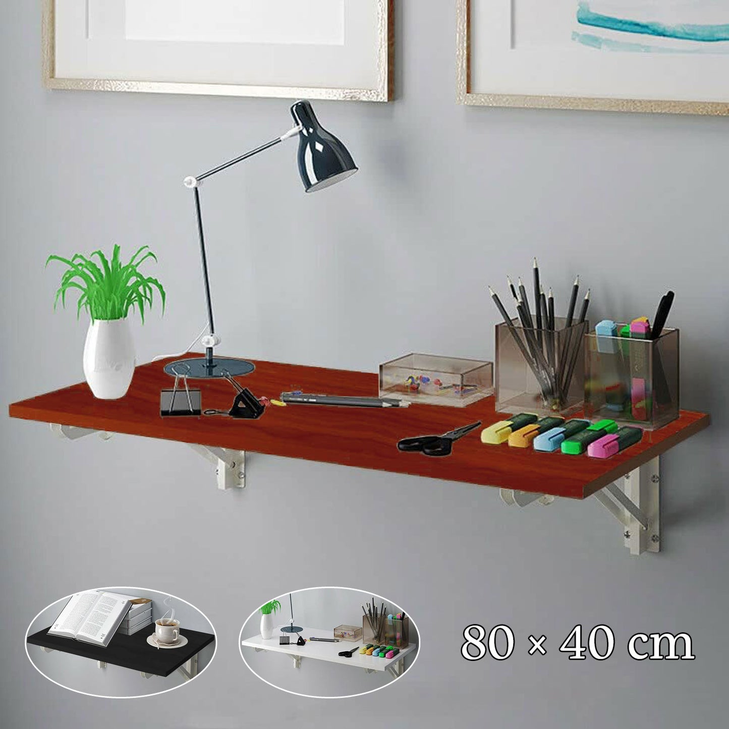 Wall-Mounted Foldable Desk 100x50 cm β Multi-Color