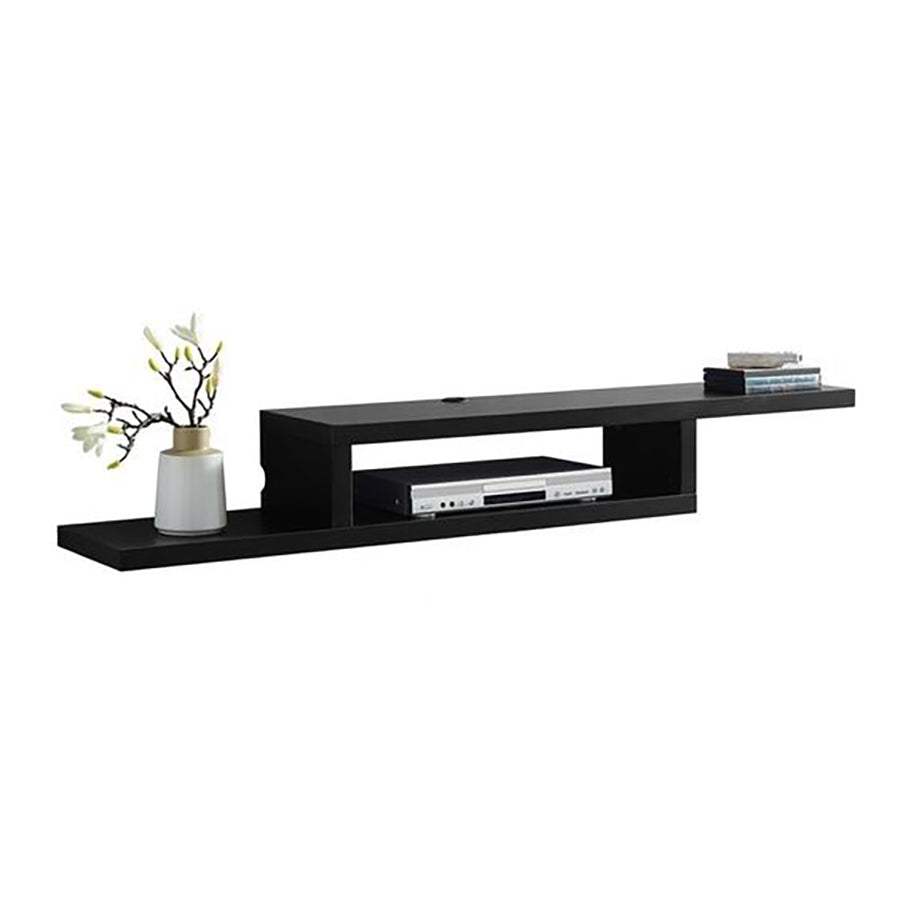 Wall-Mounted Floating TV Stand - Black