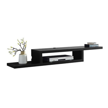 Wall-Mounted Floating TV Stand - Black