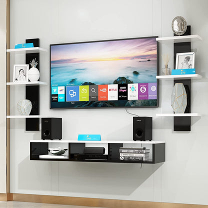 TV Unit, Cabinet, with TV Stand Unit Wall Shelf