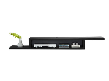 Wall-Mounted Floating TV Stand - Black