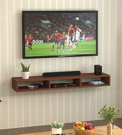 Wall Mounted TV Unit and Cabinet Measuring 110x24x18 cm