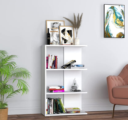 Minimalist Open Shelf Bookshelf – Modern Storage Solution - White