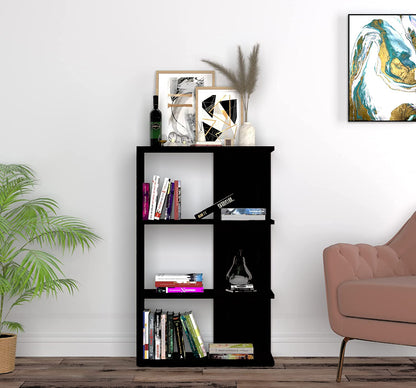 Minimalist Open Shelf Bookshelf – Modern Storage Solution - Black