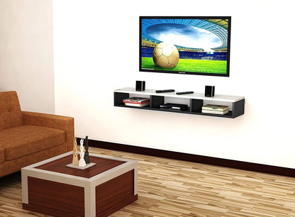 Wall Mounted TV Unit and Cabinet Measuring 110x24x18 cm
