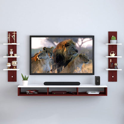 TV Unit, Cabinet, with TV Stand Unit Wall Shelf