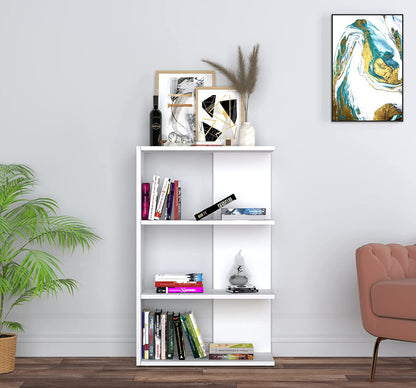 Minimalist Open Shelf Bookshelf – Modern Storage Solution - White