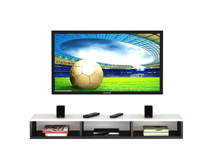 Wall Mounted TV Unit and Cabinet Measuring 110x24x18 cm
