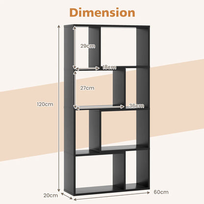 Modern Geometric Multi Tiered Display Storage Bookshelf