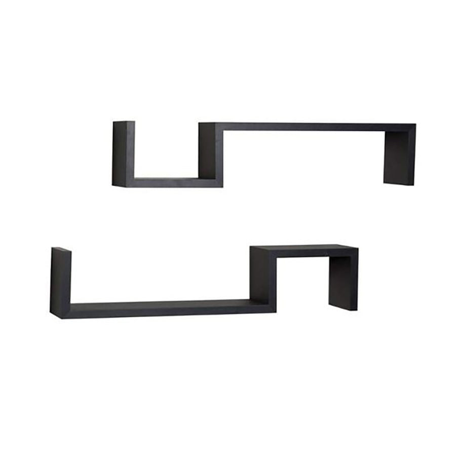 Solid Wood Wall Mounted Floating Shelves For Books And Accessories 2pieces